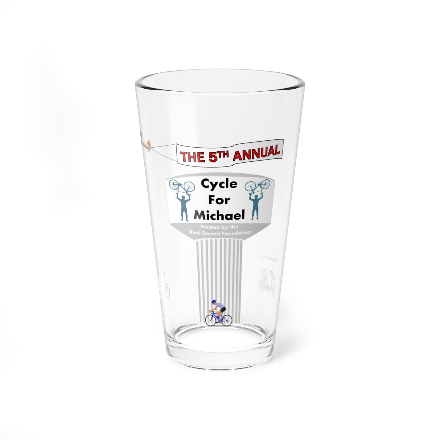 2025 Cycle For Michael Pint Glass