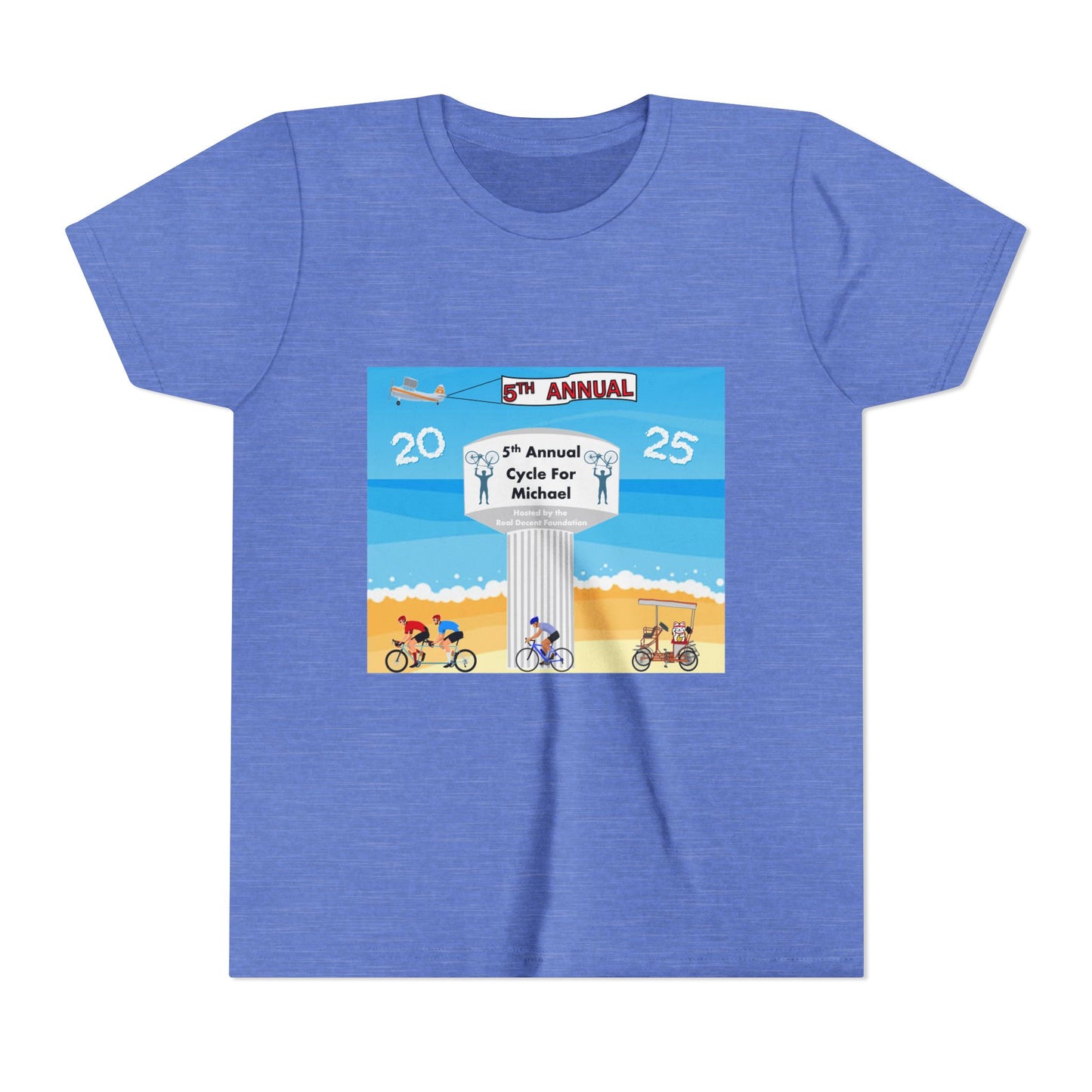 2025 Cycle For Michael Youth Short Sleeve Tee