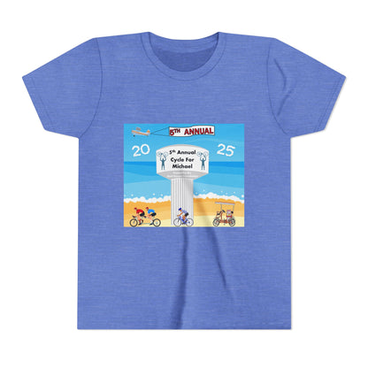2025 Cycle For Michael Youth Short Sleeve Tee