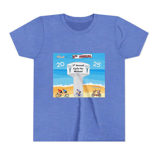 2025 Cycle For Michael Youth Short Sleeve Tee